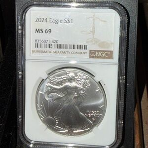 2024 Silver Eagle Coin MS 69